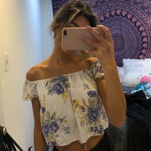 Floral On/Off the Shoulder Top